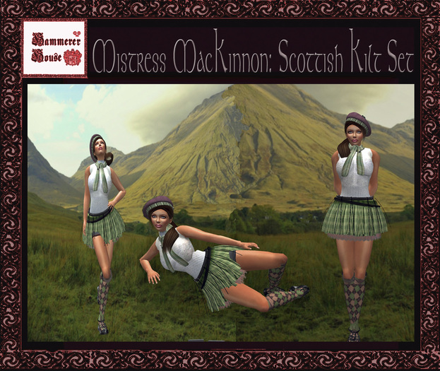 Second Life Marketplace Mistress MacKinnon Kilt Set Boxed